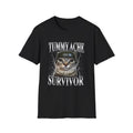 T-Shirt — "Tummy Ache Survivor" Cat Graphic Tee