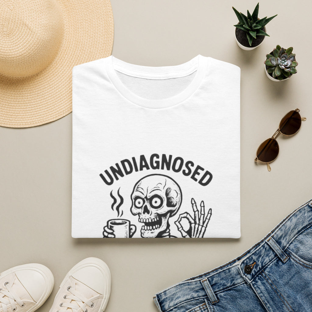 T-Shirt — "Undiagnosed But Something Ain't Right" Skeleton Graphic