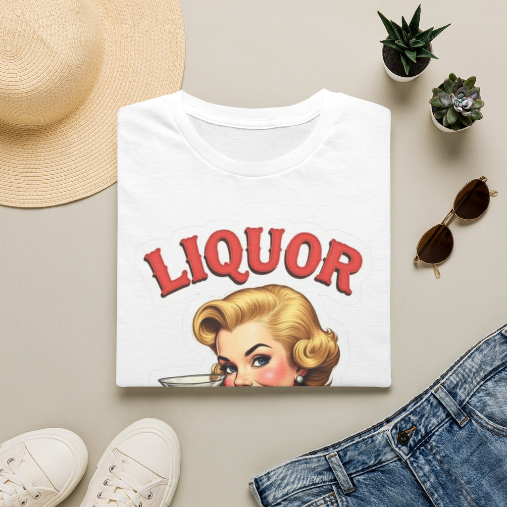 Liquor Where She Likes It Retro Pinup T-Shirt
